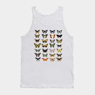 Cottagecore Butterfly And Moth Papillon Vintage Illustration Tank Top